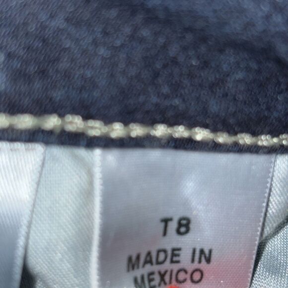 Eddie Bauer Jeans Women’s 8 Tall Curvy Straight Leg Dark Wash Denim Mid Rise - Picture 7 of 11